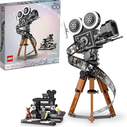 Lego Disney Walt Disney Tribute Camera 43230 Disney Fan Building Set, Celebrate Disney 100 with a Collectible Piece Perfect for Play and Display, Makes a Fun Gift for Adult Builders and Fans