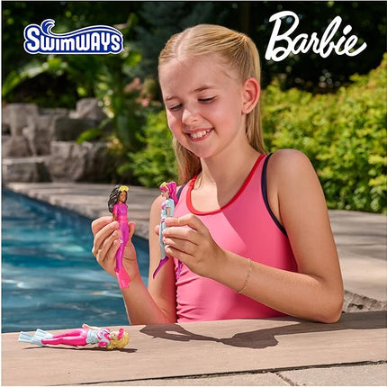 SwimWays Barbie Dive Characters 3-Pack, Swimming Pool Accessories & Kids Pool Toys, Pool Party Supplies & Water Toys for Kids Aged 5 & Up