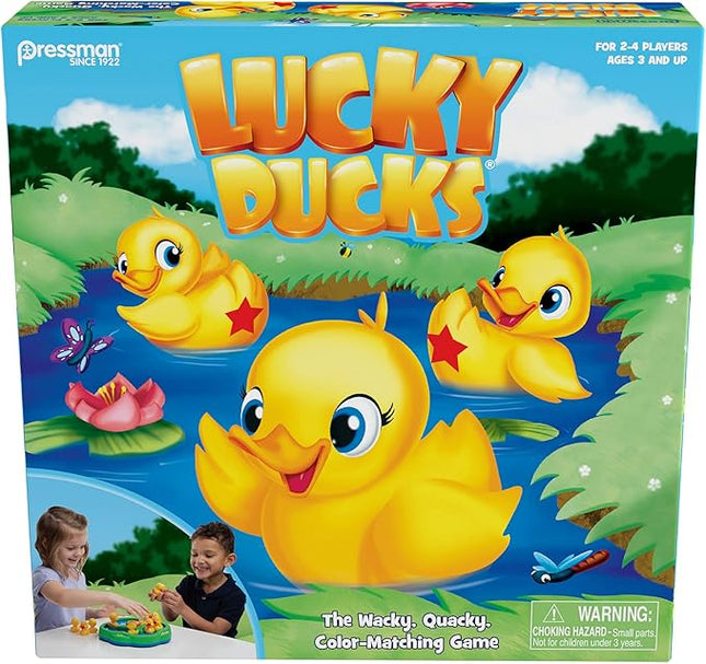 Pressman Lucky Ducks -- The Memory and Matching Game that Moves, 5"