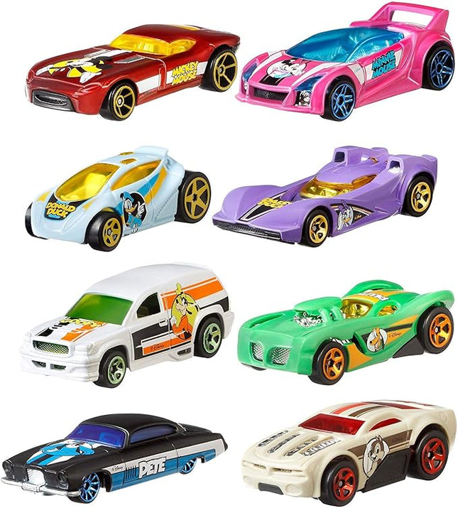 Hot Wheels 2019 Disney 90th Anniversary Exclusive 8 Car Set- All 8 Included.