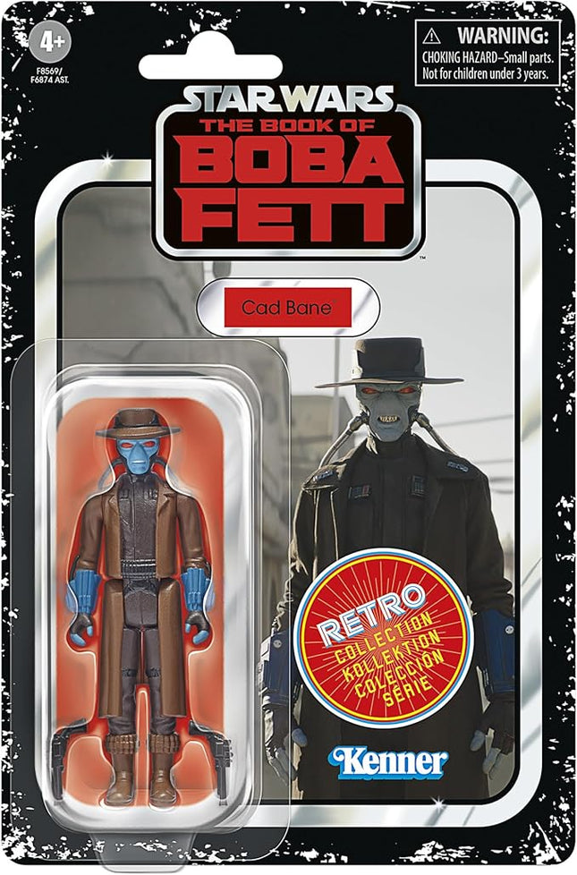 STAR WARS Retro Collection Cad Bane, The Book of Boba Fett 3.75 Inch Collectible Action Figures, Ages 4 and Up