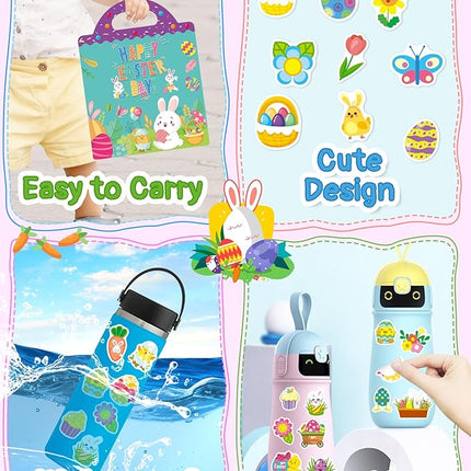 Benresive Reusable Sticker Books for Kids 2-4, Sticker Books for Toddlers 1-3 2-4, Toddler Travel Toys Activities Crafts Gifts - Easter
