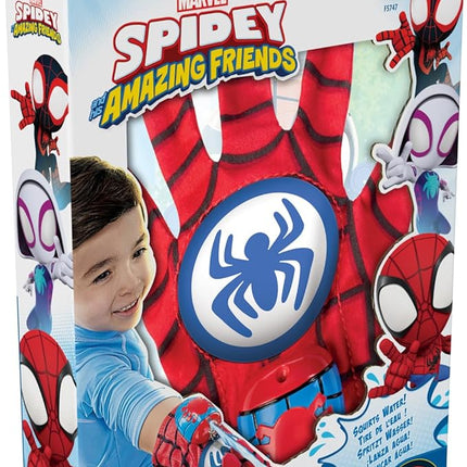 Spidey and His Amazing Friends Spidey Water Web Glove, Marvel Preschool Water Toy with Green Goblin Target, 3+ Years