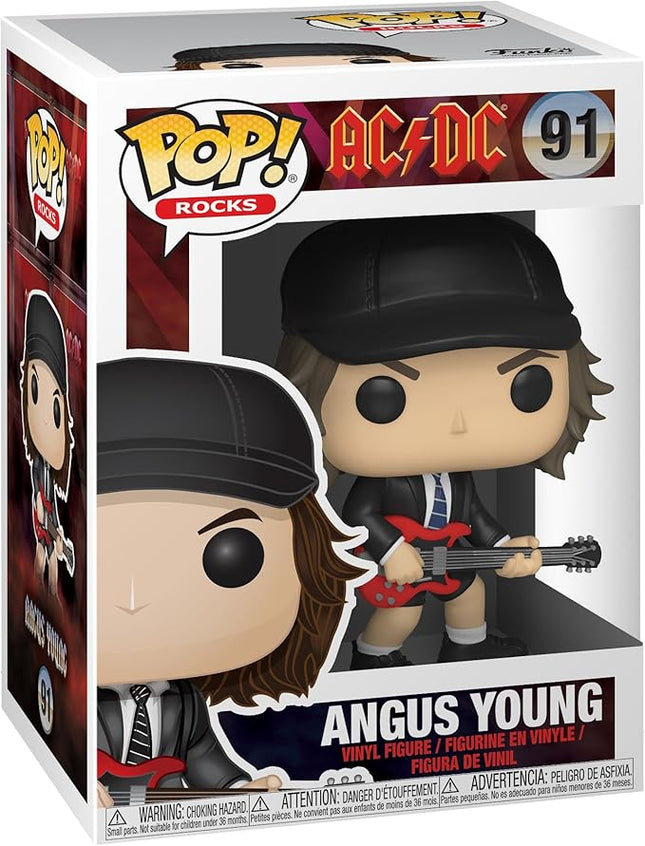 Funko Pop Rocks: AC/DC - Agnus Angus Young - 1/6 Odds for Rare Chase Variant - (Styles May Vary) - Collectable Vinyl Figure - Gift Idea - Official Merchandise - Toys for Kids & Adults - Music Fans