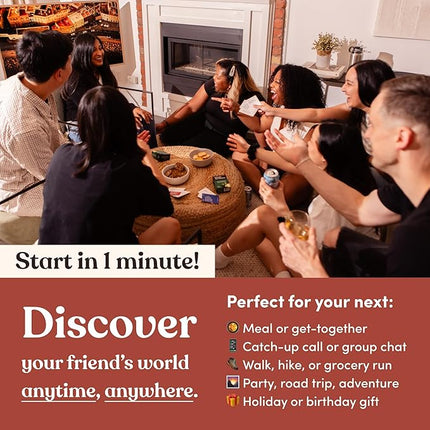 Friends are Human | 140 Conversation Cards to Help Deepen Friend Relationships | Card Game for Bonding & Communication | Therapy for Adults | from The Makers of Parents Are Human