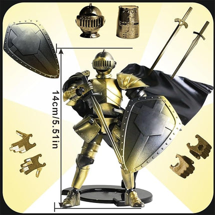 Medieval Knight T13 Action Figure Movable Dummy Robot Warrior Multi-Jointed Titan 13 Collectible Figure for Kids and Collectors