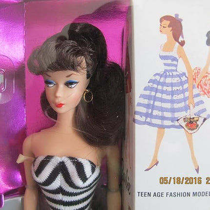 Barbie 35th Anniversary Doll (Brunette Hair) Reproduction 1959 Doll & Package Special Edition (1993)