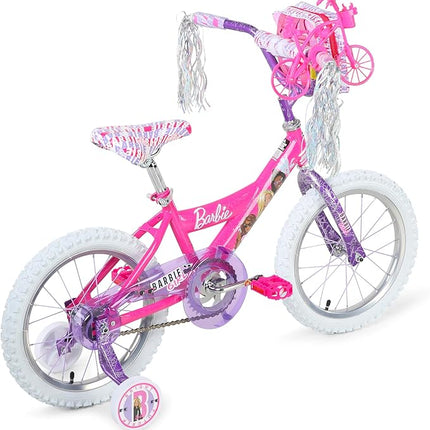 Dynacraft Barbie 12-18 Inch Girls BMX Bike for Age 3-9 Years - Fun and Stylish Design, Sturdy and Durable, Perfect for Kids Learning to Ride, Easy to Assemble, Ideal for Young Riders