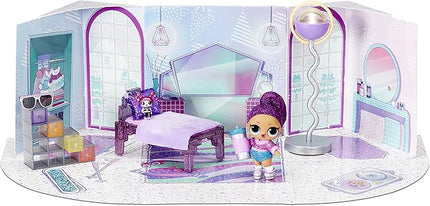 L.O.L. Surprise! Winter Chill Hangout Spaces Furniture Playset with Bling Queen Doll, 10+ Surprises with Accessories, for LOL Dollhouse Play - Toy for Kids, Gift for Girls Boys Ages 4 5 6 7+ Years Old