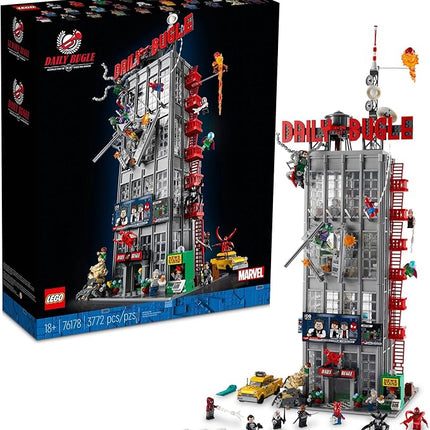 LEGO Marvel Spider-Man Daily Bugle Building Sets for Adults - Display as Office or Bookshelf Decor - Gifts for Men & Women Fans - 25 Minifigures - 76178