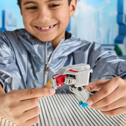 Transformers CYBERWORLD Starscream Cyber Changers 4-Inch Action Figure, Quick Change to Jet Mode, Robot Toys for Boys and Girls 6 and Up