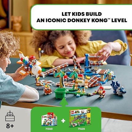 LEGO Super Mario Diddy Kong's Mine Cart Ride Expansion Set 71425, Collectible Building Toy with Brick Built Funky Kong Figure, Super Mario Gift Set for Kids Ages 8-10 to Combine with a Starter Course
