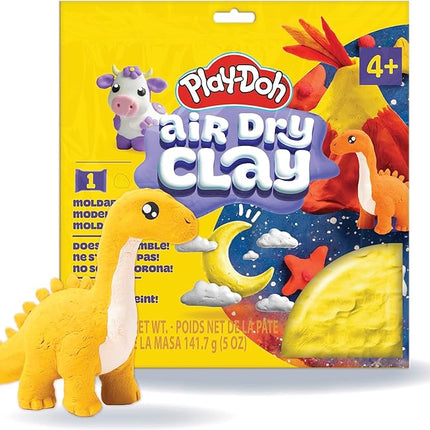 Play-Doh Air Dry Clay, 5 oz. Yellow Clay Bag, Art Supplies, Craft Supplies, Clay Tools & Kit, Modeling Clay for Kids, Air Dry Clay Kit, Arts & Crafts for Adults and Kids