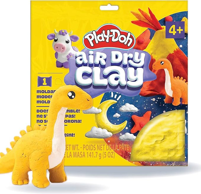 Play-Doh Air Dry Clay, 5 oz. Yellow Clay Bag, Art Supplies, Craft Supplies, Clay Tools & Kit, Modeling Clay for Kids, Air Dry Clay Kit, Arts & Crafts for Adults and Kids