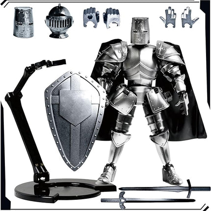T13 Medieval Knight Titan 13 Robot Action Figure Movable Dummy Figure Fully Articulated Warrior Toy Desktop Table Decoration