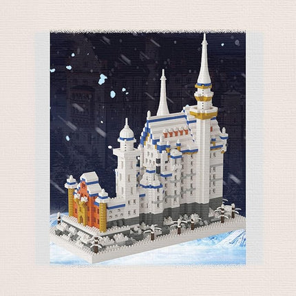 Famous Architecture Model,Micro Blocks Building Sets,Germany Swan Stone Castle, 2790 PCS Mini Bricks Building Blocks, Gift for Adults and Teens