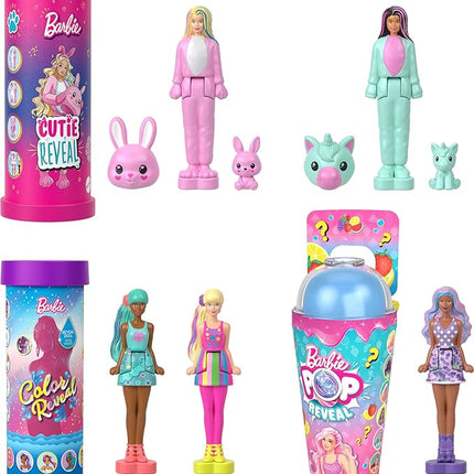Barbie Mini BarbieLand Reveal Dolls 5-Pack, 1.5-inch with Surprise Unboxing, Different Reveals (Styles May Vary)