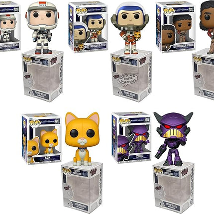 Funko Pop Lightyear Movie + Protector: Pop! Disney Pixar Vinyl Figure (Gift Set Bundled with ToyBop Brand Box Protector Collector Case) (Set of 5)
