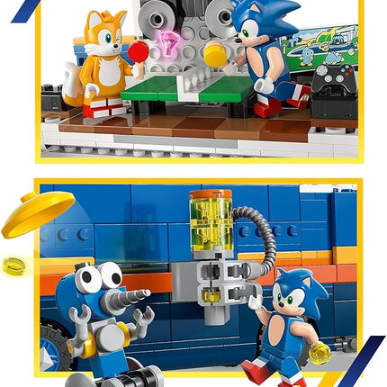 LEGO Sonic The Hedgehog Team Sonic Command Truck Building Toy - Pretend Play Vehicle W/5 Figures for Boys & Girls, Ages 8+ - Toy Building Blocks for Kids - Gift Idea for Birthdays - 77006