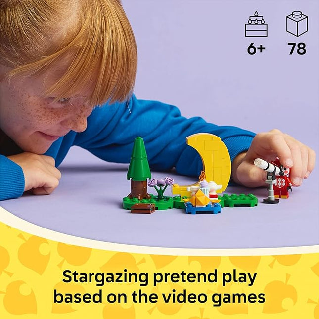 LEGO Animal Crossing Stargazing with Celeste Building Toy - Animal Crossing Toy Figure and Playset for Kids, Girls & Boys, Ages 6+ - Pretend Play Gift Idea for Birthdays - 77053