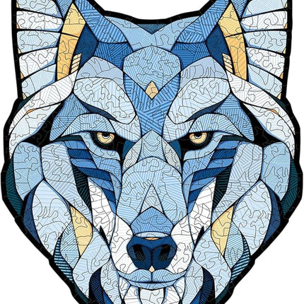 Wolf S Wooden Puzzle - a Captivating 140-piece Challenge for Puzzle Eenthusiasts and Home Décor