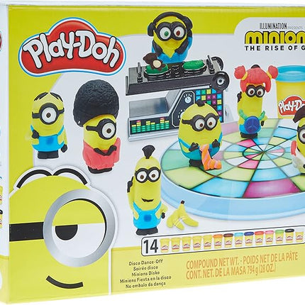 Play-Doh Minions: The Rise of Gru Disco Dance-Off Toy for Kids 3 Years and Up with 14 Non-Toxic Cans