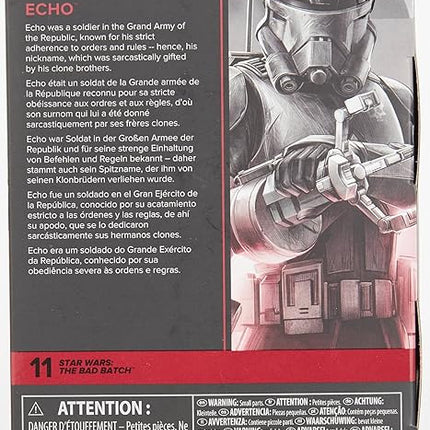 STAR WARS The Black Series Echo Toy 6-Inch-Scale The Bad Batch Collectible Action Figure and Accessory, Toys Kids Ages 4 and Up