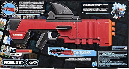 Nerf Roblox MM2 Shark Seeker Dart Blaster Shark Fin Action 3 Mega Darts Code to Activate Virtual in-Game Item F2489EU4