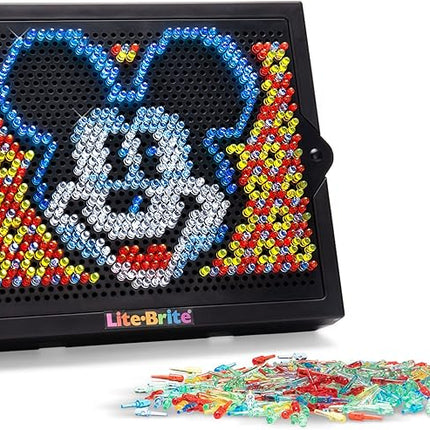 Lite Brite Super Bright HD, Disney Edition - Creative Retro Light-Up Screen – Educational Play for Children, Enhances Creativity, Gift for Boys and Girls Ages 6+