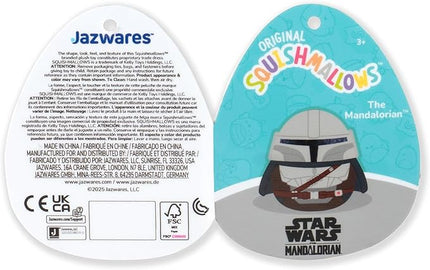 Squishmallows Original 12in “Star Wars” Mandalorian Plush (Medium-Sized)