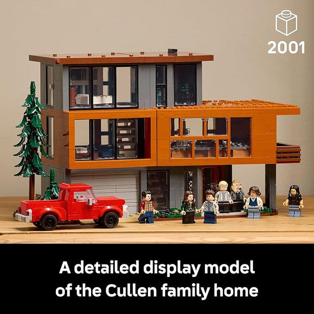LEGO Ideas Twilight The Cullen House - Collectible Set for Adults 18+ - DIY Fantasy Craft for Book Lovers - Edward, Bella, Jacob + 4 More Minifigures - Gift Idea for Fans of The Movies - 21354