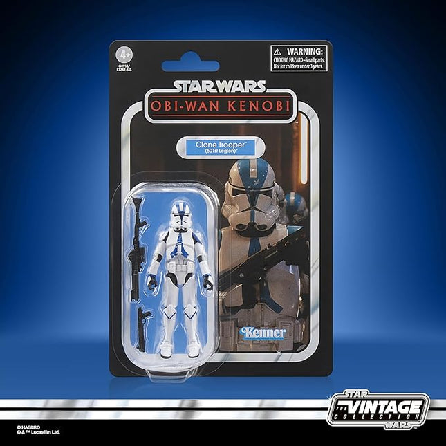 STAR WARS The Vintage Collection Clone Trooper (501st Legion), OBI-Wan Kenobi 3.75 Inch Collectible Action Figure
