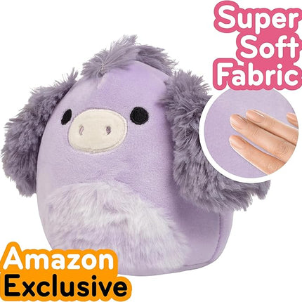 Squishmallows Original 5-Inch Deacon The Donkey - Official Jazwares Plush - Collectible Soft & Squishy Mini Stuffed Animal Toy - Add to Your Squad - Gift for Kids, Girls & Boys