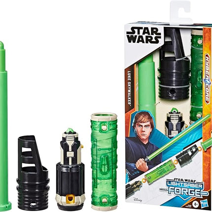 STAR WARS Lightsaber Forge Kyber Core Luke Skywalker, Officially Licensed Green Customizable Lightsaber, Toys for 4 Year Old Boys and Girls (Non-Electronic)