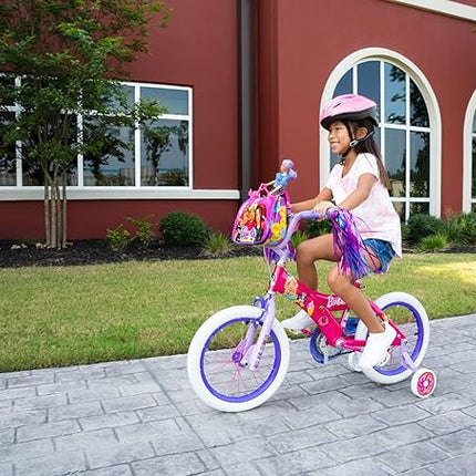 Dynacraft Barbie 12-18 Inch Girls BMX Bike for Age 3-9 Years - Fun and Stylish Design, Sturdy and Durable, Perfect for Kids Learning to Ride, Easy to Assemble, Ideal for Young Riders