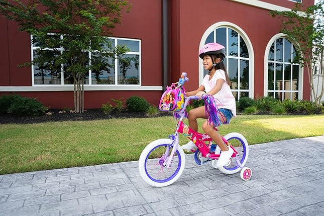 Dynacraft Barbie 12-18 Inch Girls BMX Bike for Age 3-9 Years - Fun and Stylish Design, Sturdy and Durable, Perfect for Kids Learning to Ride, Easy to Assemble, Ideal for Young Riders