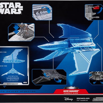 Star Wars Micro Galaxy Squadron Havoc Marauder (Rescue Mission) - 7-Inch Vehicle with Battle Damage and Two 1-Inch Micro Figure Accessories