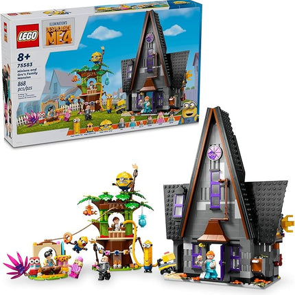 LEGO Despicable Me 4 Minions and Gru's Family Mansion, Minions Toy House and Tree Playset from Movie, Fun Despicable Me Toy, Creative Gift for Boys and Girls Aged 8 and Up, 75583