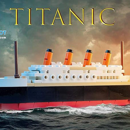 Brick Loot Titanic Micro Building Blocks Set – 217-Piece DIY Ship Model Kit, Mini Bricks for Adults & Kids, 3D Puzzle STEM Toy, Collectible Display, Gift for Ship Lovers & Puzzle Fans (Medium)