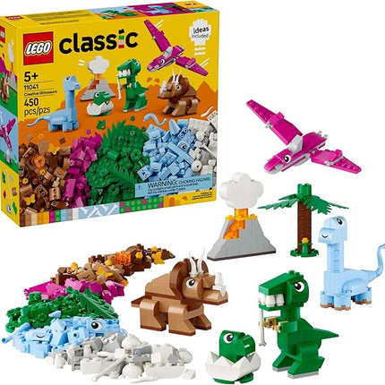 LEGO Classic Creative Dinosaurs Toy - Building Blocks Toy for Kids, Boys and Girls, Ages 5+ - Learning and Educational Toy for Preschool - Gift Idea for Birthdays - 11041