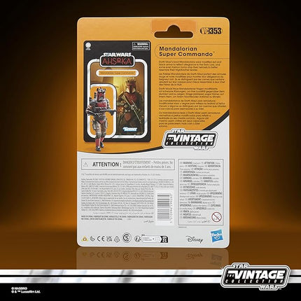 Star Wars The Vintage Collection Mandalorian Super Commando, Star Wars: Ahsoka 3.75 Inch Collectible Action Figure