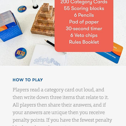 SimplyFun Eye to Eye - A Classic Category Matching and Conversation Game - A Prediction Game for Kids - 3 to 6 Players - Ages 10 & Up