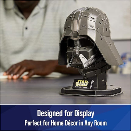 4D Build Star Wars Darth Vader Cardstock 3D Model Kit, Star Wars Gifts, Toys Desk Décor for Fans & Collectors, 83 Pieces, 3D Puzzles, Gift Ideas for Ages 12 & Up