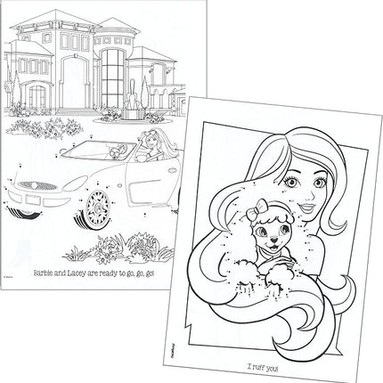 Activity Book Barbie Funtivity Dot-to-Dot Activity & Coloring Book Set for Kids Toddlers - Set of 2 Books 'Bright Ideas' & 'Strong Bond'