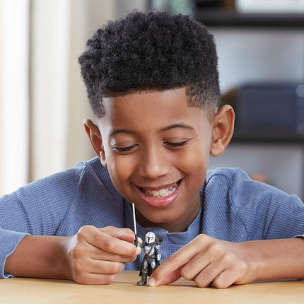 STAR WARS Mission Fleet Mando's N-1 Starfighter, Grogu & Mandalorian Action Figure Set, Ships, Toys for 4 Year Old Boys & Girls