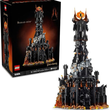 LEGO Icons Lord of The Rings Barad-dûr Building Set for Adults - Lord of The Rings Collectible for Fans - Includes 6 Minifigures - Gift for Men and Women - 10333