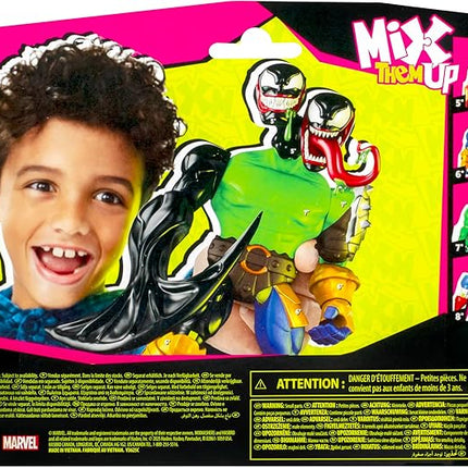 Spider-Man MixMashers Marvel Venom Custom Mix-and-Match Deluxe Action Figure & Accessories, 5-Inch-Scale (12 cm) Super Hero Toys for Kids Ages 4+