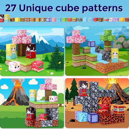 Magnetic Building Blocks STEM Toys for Kids Ages 3-15, 108 PCS Magnetic Toys Set with Storage Bag, Educational Construction Stacking Toys for Toddlers, for Boys and Girls