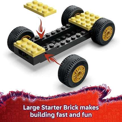 LEGO NINJAGO Rogue vs. Drix Race Car Duel Building Toy for Preschool Kids - Ninja Toy with Starter Brick for Boys & Girls, 4+ - Gift Idea for Birthdays & Dragons Rising Fans - 71840