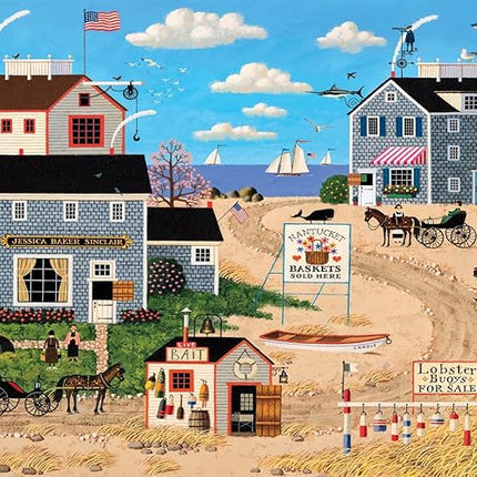 Buffalo Games - Charles Wysocki - Nantucket Breeze - 1000 Piece Jigsaw Puzzle for Adults -Challenging Puzzle Perfect for Game Nights - Finished Size is 26.75 x 19.75